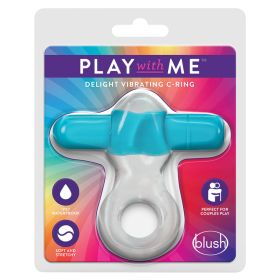 Play with Me Delight Vibrating C Ring (Option: Blue)