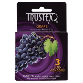 Trustex Flavo (Option: Red Condom Grape (3 Pack))