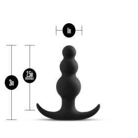 Anal Adventures Platinum (Option: Beaded Plug  Black)