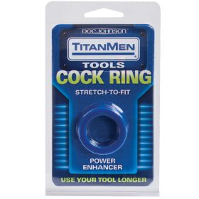 TitanMen Cock Ring Stretch To Fit (Option: Blue)