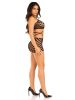 Keyhole Halter Hardcore Net Mini Dress