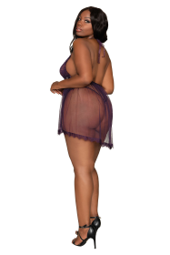 Teddy (Option: Queen Size  Eggplant)