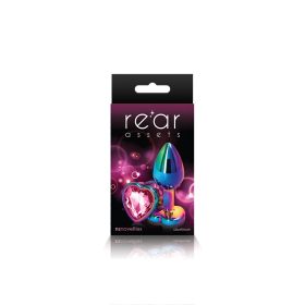 Rear Assets (Option: Multicolor Heart  Small  Pink)