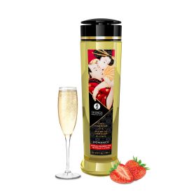 Massage Oils (Option: Romance  8 Fl. Oz. Sparkling Strawberry Wine)