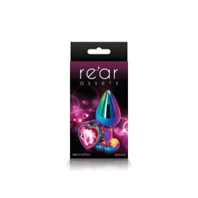 Rear Assets (Option: Multicolor Heart  Medium  Pink)