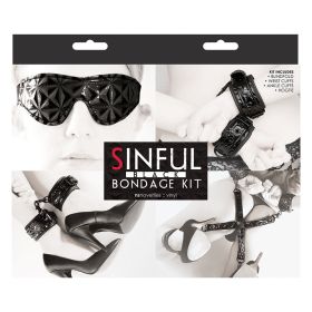Sinful Bondage Kit (Option: Black)
