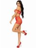 3 Pc Seamless Heart Net Off the Shoulder