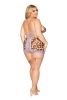 Leopard Bralette With Garter Skirt and G