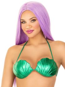 Mermaid Shell Bra Top (Option: Small  Green)