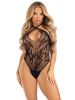 Lace Thong Back Teddy With Strappy Back