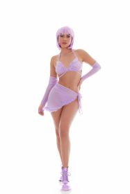 Feeling Fuzzy 5pc Set (Option: Small/medium Lilac)