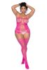 Curvy Aria Fishnet Body Stocking