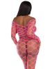 2 Pc Net Crop Top and Footless Tights