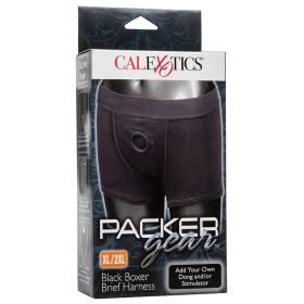 Packer Gear (Option: Black Boxer Brief Harness XL/2XL)