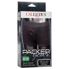 Packer Gear (Option: Black Boxer Brief Harness 2XL/3XL)