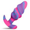 Unicorn Swirl Silicone Butt Plug