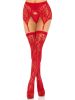 2 Pc Rachel Lace Thigh High and Crossover Garter Belt