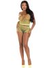 2 Pc Net Tank Top With Boy Shorts