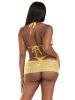 3 Pc Rhinestone Mesh Set