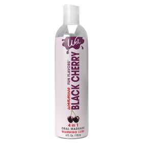 Wet Warming Fun Flavors (Option: Black Cherry 4 In 1 Lubricant 4oz)