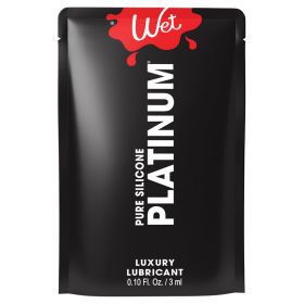 Wet Platinum Luxury Silicone Based Lubricant (Option: 0.1oz)