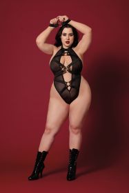 Fetish Teddy and Restraints Dmnd (Option: Queen Size  Black)
