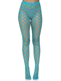Jumbo Pothole Net Tights (Option: Neon Blue  One Size)