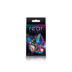 Rear Assets (Option: Multicolor Heart  Medium  Rainbow)