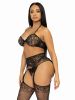 3 Pc Rhinestone Bra Top, G