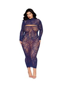 Bodystocking Gown and Shrug Dmnd (Option: Queen  Eclipse)