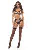 Twist Every Way Chain Bra, Garter and Crotchless G