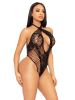 Keyhole Crossover Halter Teddy O/s
