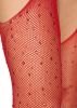 Casey Rhinestone Fishnet Suspender Pantyhose