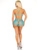 2 Pc Lace Bra Top and Keyhole Back Boyshorts O/s