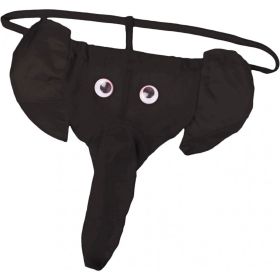 Elephant Thong (Option: Black  One Size)