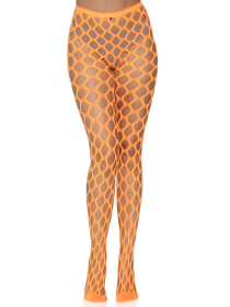 Jumbo Pothole Net Tights (Option: Neon Orange  One Size)